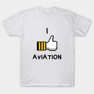 I like aviation thumbs up aviation design with capitan hand T-Shirt